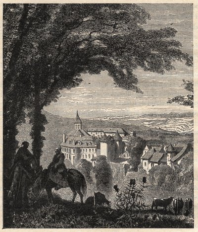 Gargilesse-Dampierre (Gargilesse Dampierre) - Indre - Frankrijk - gravure in 