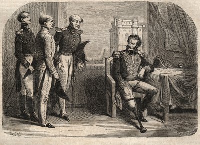 Generaal Daumesnil weigert het Château de Vincennes over te geven, Frankrijk door Unknown artist