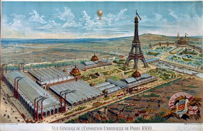 Algemeen Uitzicht op de Wereldtentoonstelling van Parijs in 1889 door Unknown artist