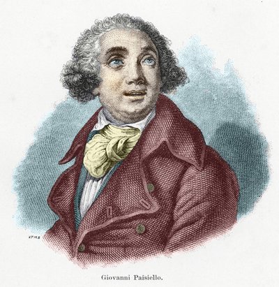 Giovanni Paisiello (1740-1816), Italiaanse componist door Unknown artist