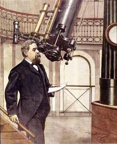 Giovanni Virginio Schiaparelli, Italiaanse astronoom (geboren in Savigliano, Piëmont) door Unknown artist