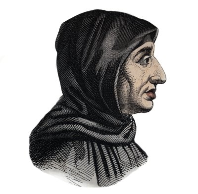 Girolamo Savonarola (1452-1498) Italiaanse Dominicaanse priester en leider van Florence - Portret van Jerome Savonarole (Girolamo Savonarola (1452-1498), Italiaanse Dominicaanse prediker en hervormer door Unknown artist