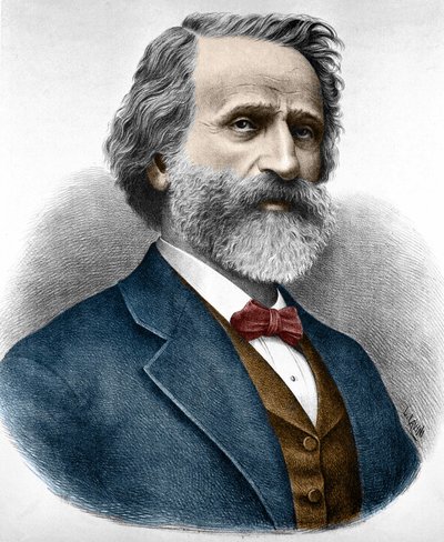 Giuseppe Verdi (1813-1901), Italiaanse componist door Unknown artist