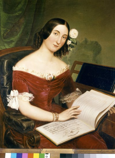 Giuseppina Strepponi (1815-1897), beroemde sopraan, vrouw van Giuseppe Verdi door Unknown artist
