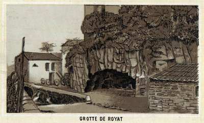 Grot van Royat (Puy-de-Dome en de Auvergne) door Unknown artist