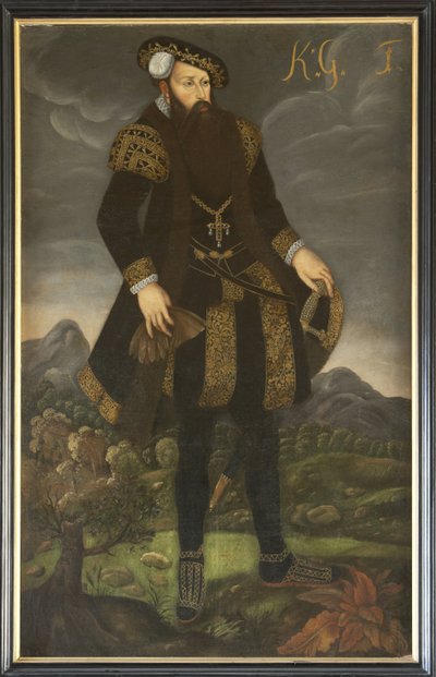 Portret van koning Gustaaf I van Zweden door Unknown artist