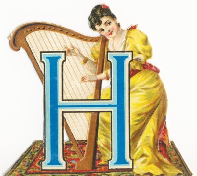 H: Harpist door Unknown artist