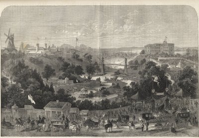 Hamburg - Duitsland - Tuinbouwtentoonstelling 1869 - Hamburg - het park van de Internationale Tuinbouwtentoonstelling door Unknown artist