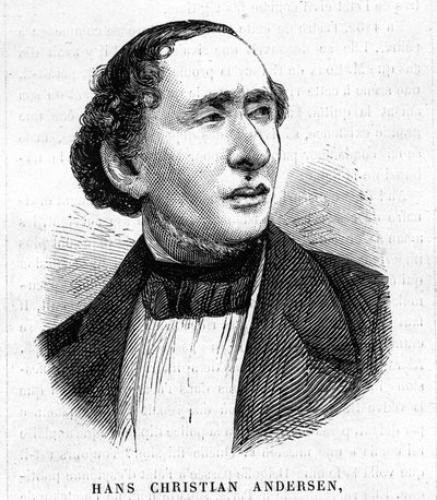 Hans Christian Andersen. Deense schrijver 1805-1875 door Unknown artist