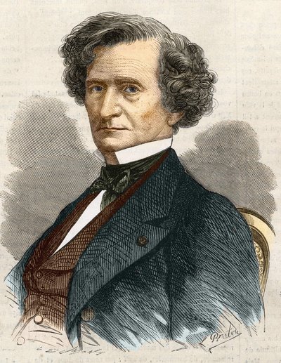 Hector Louis Berlioz Franse componist (1803-1869). door Unknown artist