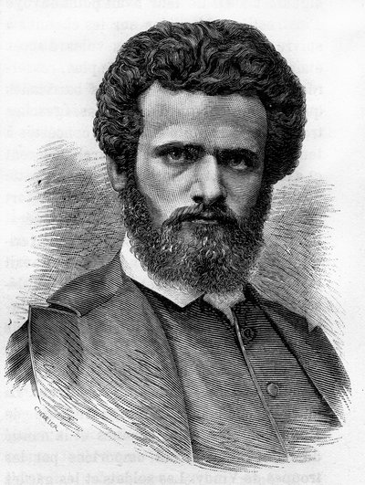 Henri Regnault (1843-1871), Franse schilder. Gravure uit het einde van de 19e eeuw in 