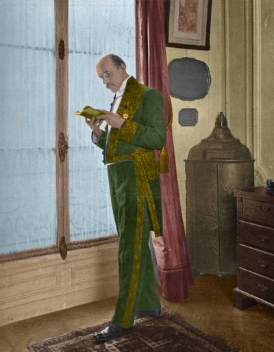 Henri de Regnier (1864-1936), Franse schrijver thuis voordat hij naar de academie ging. door Unknown artist