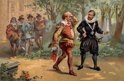 Hendrik IV koning van Frankrijk en Hendrik van Lotharingen, hertog van Mayenne en Aiguillon (1578-1621) door Unknown artist