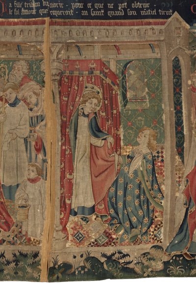 Geschiedenis van Sint Piat en Sint Eleuthère, Scène 11: De verleidingen van de Heilige Éleuthère door Unknown artist