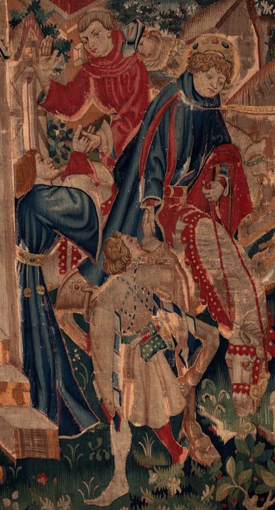 Geschiedenis van Sint Piat en Sint Eleuthère, Scène 8, Detail midden door Unknown artist