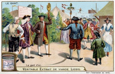 Geschiedenis van de handschoen: de gouden handschoen in Engeland door Unknown artist