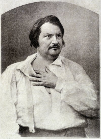 Honoré de Balzac, circa 1850 door Unknown artist