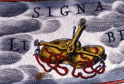 Horoscoop: sterrenbeeld Weegschaal. 16e-eeuwse gravure door Unknown artist