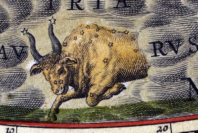 Horoscoop: teken van de dierenriem, de Stier. door Unknown artist