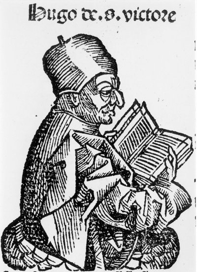 Hugo van Sint-Victor, houtsnede door Hartmann Schedel 
