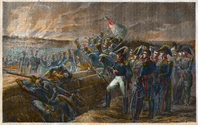 Honderdduizend zonen van Saint Louis - Het Franse beleg in de Slag bij Trocadero - 31 augustus 1823 - Spaanse Expeditie - Slag bij Trocadero door Unknown artist