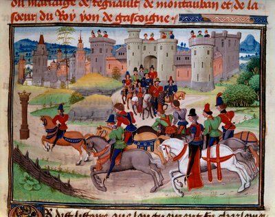 Jachtscène. Miniatuur uit het manuscript 