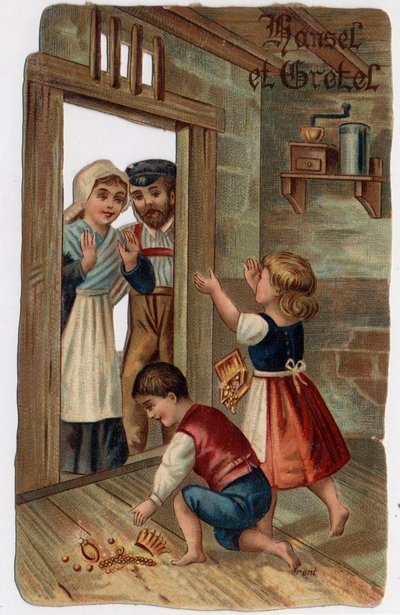 Illustratie voor het sprookje van de gebroeders Grimm 