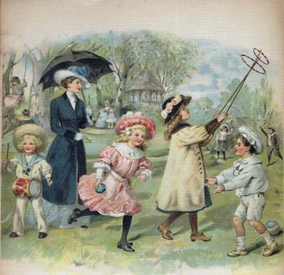 Illustratie in "La jour de Ginette et Raymond", begin 20e eeuw. door Unknown Artist