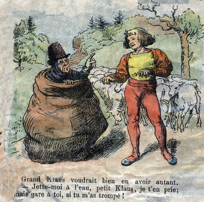 Illustratie uit het einde van de 19e eeuw voor het verhaal van Hans Christian Andersen (1805-1875) 