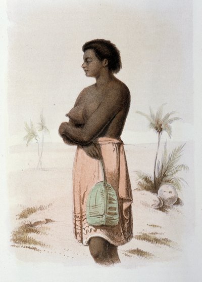 Inheemse Tonga van Oceanië - in "First swedish circumnavigation" door Skogman Carl Johan Alfred, ed. Stockholm, Adolf Bonnier door Unknown artist