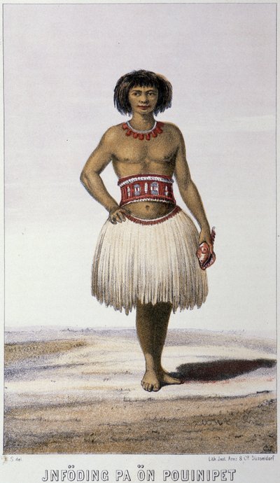 Inheemse van Oceanië - in "Eerste Zweedse omvaart" door Skogman Carl Johan Alfred, ed. Stockholm, Adolf Bonnier door Unknown artist