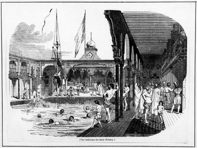 Binnenaanzicht van de Deligny Baden - Carnavalet, s.d door Unknown artist
