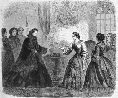 Interview van keizerin Eugenie en koningin Victoria in Windsor Castle op 3 december door Unknown artist