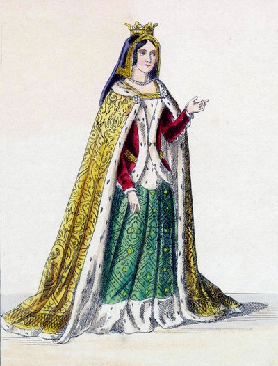Isabella I van Castilië, bekend als de Katholieke (1451-1504), Koningin van Castilië. door Unknown artist