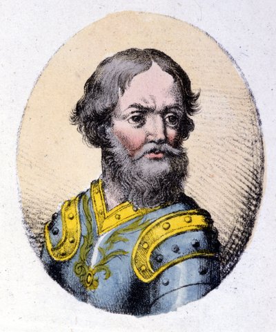 Ivan III Vasilyevich de Grote (1440-1505). Grootvorst van Moskou en heel Rusland (1462-1505). Gravure uit het begin van de 19e eeuw door Unknown artist