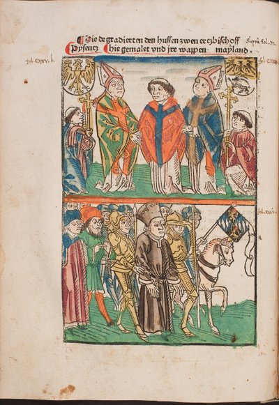 Jan Hus overgedragen aan de seculiere macht door Unknown artist