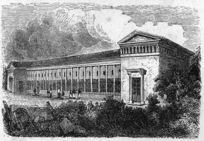 Jardin des Plantes in Parijs in 1861: verblijf van roofdieren door Unknown artist