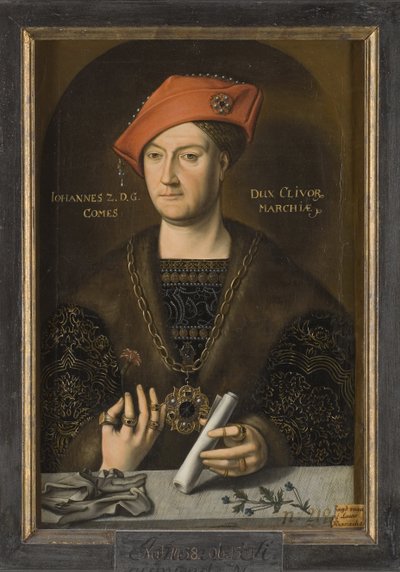 Portret van Jan II (1458-1521), hertog van Kleef, graaf van Mark door Unknown artist