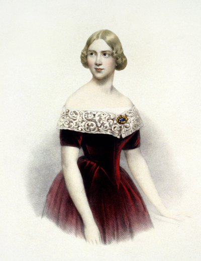 Jenny Lind (1820-1887), Zweedse zangeres in 1847. door Unknown artist