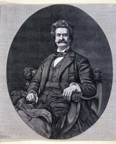 Johann II Strauss Jr. (1825-1899), Oostenrijkse muzikant door Unknown artist