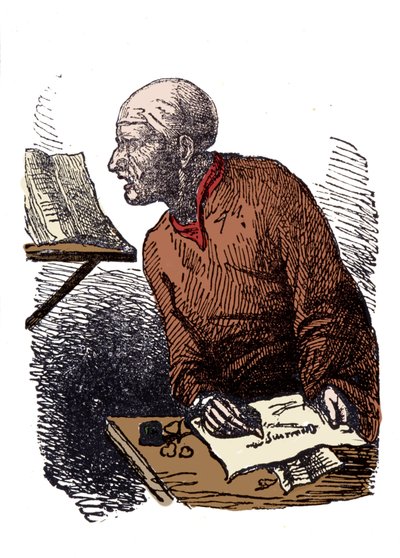 John Duns Scotus (1265? -1308), ook wel Jean Duns Scott of Jean Duns Scot genoemd, Franciscaanse filosoof door Unknown artist