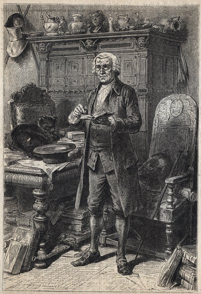 Jonathan Oldenbuck - 19e-eeuwse illustratie voor de roman 