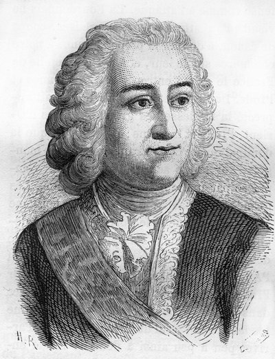 Joseph François Dupleix (1697-1763), Franse koloniale bestuurder door Unknown artist