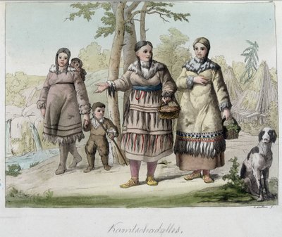 Kamtschadales (of Kamtschadalles), volk van Siberië door Unknown artist
