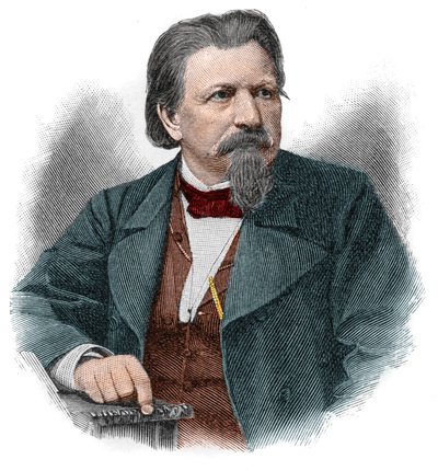 Karl Ferdinand Gutzkow (1811-1878), Duitse schrijver, toneelschrijver en journalist. door Unknown artist