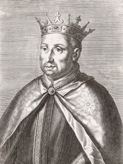 Koning Afonso II van Portugal (portret) door Unknown artist