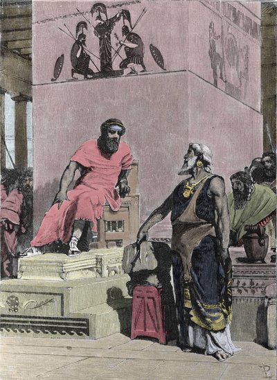 Koning Tarquinius de Oudere, van Etruskische afkomst door Unknown artist