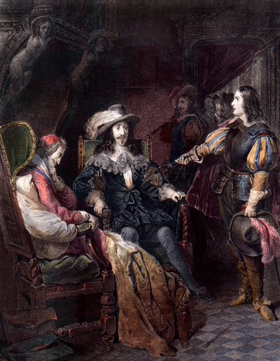 Lodewijk XIII, koning van Frankrijk met Henri Coiffier de Ruze d