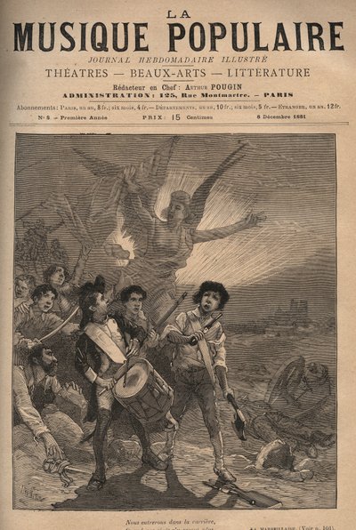 La Marseillaise, die het volkslied werd onder de Derde Republiek door Unknown artist