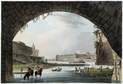 La Monnaie, 4 Naties in Parijs gezien door J.C. Mats, Uitgegeven door W. Miller in Londen-1806 door Unknown artist